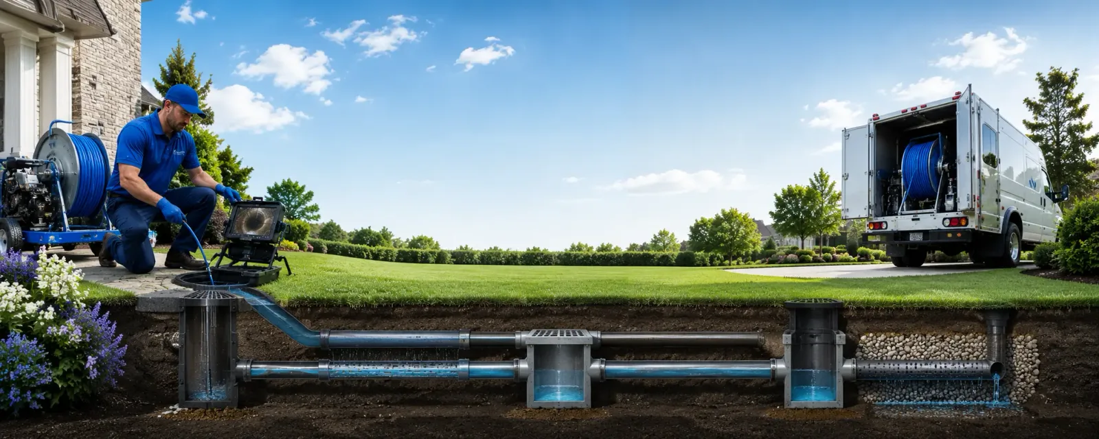 Outdoor drain cleaning information for Pall Mall, TN